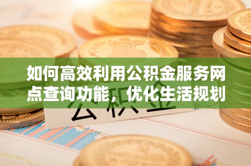 大通如何高效利用公积金服务网点查询功能，优化生活规划