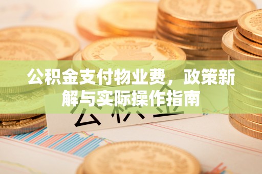 大通公积金支付物业费，政策新解与实际操作指南