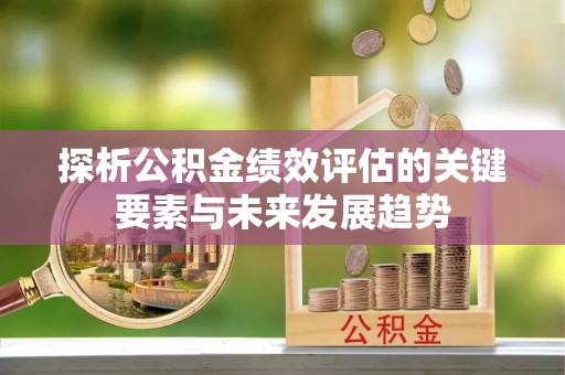 大通探析公积金绩效评估的关键要素与未来发展趋势