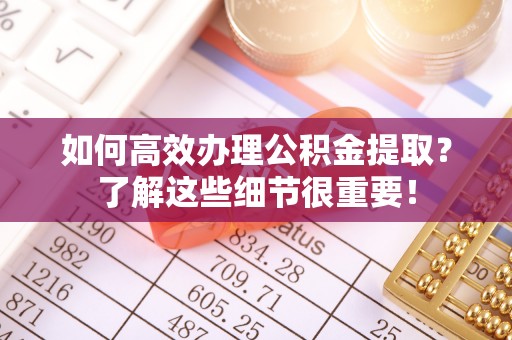 大通如何高效办理公积金提取？了解这些细节很重要！