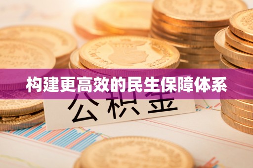 大通构建更高效的民生保障体系
