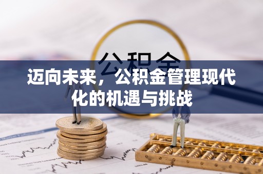 大通迈向未来，公积金管理现代化的机遇与挑战
