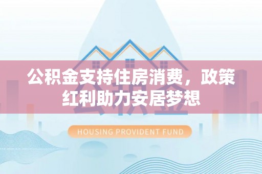大通公积金支持住房消费，政策红利助力安居梦想
