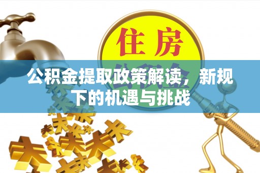 大通公积金提取政策解读，新规下的机遇与挑战