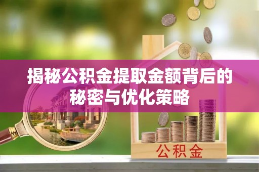 大通揭秘公积金提取金额背后的秘密与优化策略