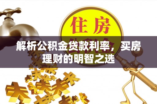大通解析公积金贷款利率，买房理财的明智之选