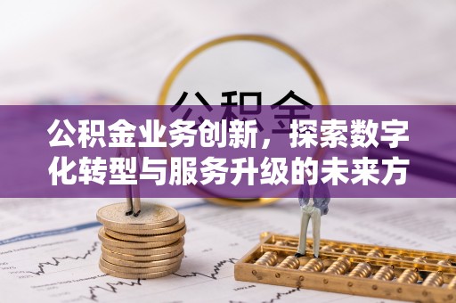 大通公积金业务创新，探索数字化转型与服务升级的未来方向