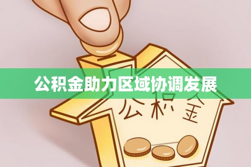 大通公积金助力区域协调发展