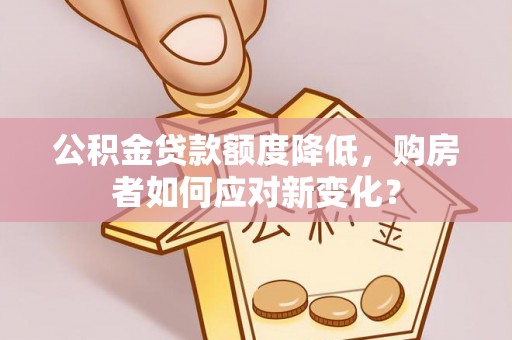 大通公积金贷款额度降低，购房者如何应对新变化？