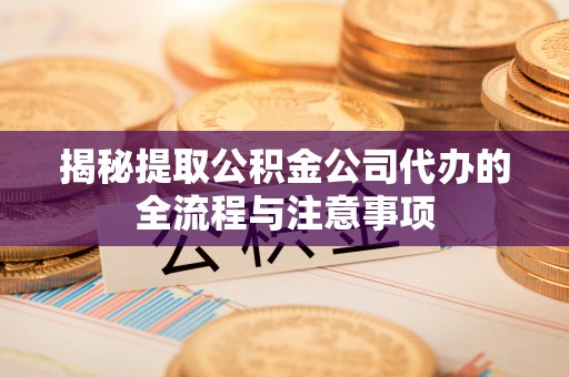 大通揭秘提取公积金公司代办的全流程与注意事项