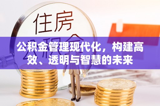 大通公积金管理现代化，构建高效、透明与智慧的未来