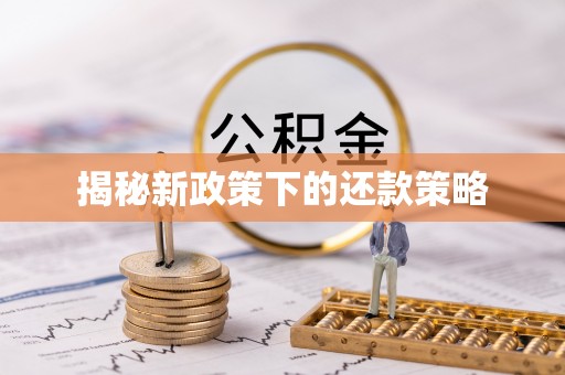 大通揭秘新政策下的还款策略