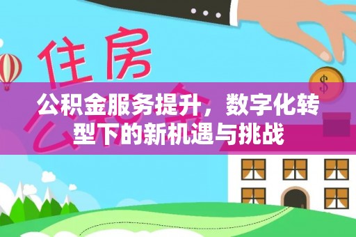 大通公积金服务提升，数字化转型下的新机遇与挑战