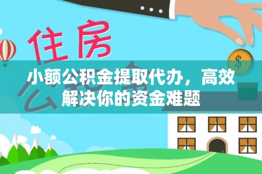大通小额公积金提取代办，高效解决你的资金难题