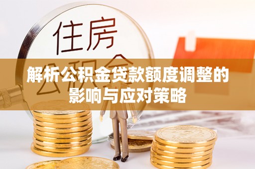 大通解析公积金贷款额度调整的影响与应对策略