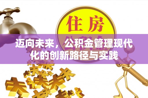 大通迈向未来，公积金管理现代化的创新路径与实践