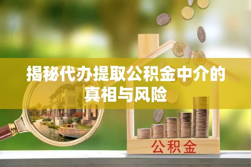 大通揭秘代办提取公积金中介的真相与风险