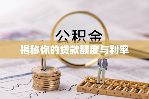 大通揭秘你的贷款额度与利率