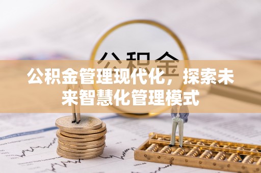 大通公积金管理现代化，探索未来智慧化管理模式