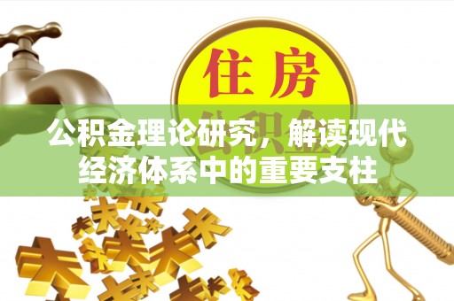 大通公积金理论研究，解读现代经济体系中的重要支柱