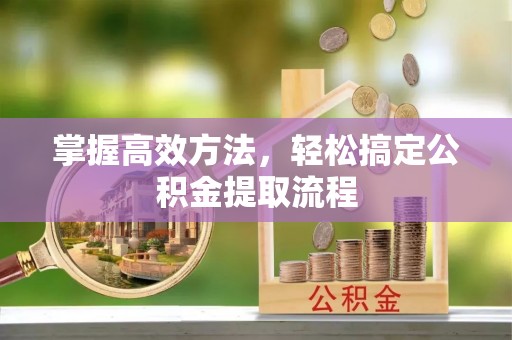 大通掌握高效方法，轻松搞定公积金提取流程