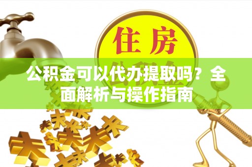 大通公积金可以代办提取吗？全面解析与操作指南