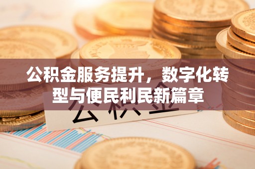 大通公积金服务提升，数字化转型与便民利民新篇章