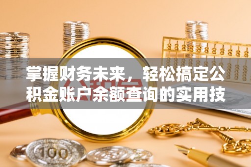 大通掌握财务未来，轻松搞定公积金账户余额查询的实用技巧