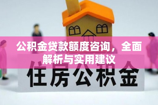 大通公积金贷款额度咨询，全面解析与实用建议