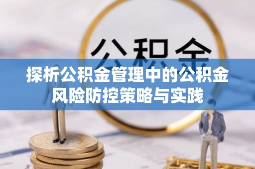 大通探析公积金管理中的公积金风险防控策略与实践