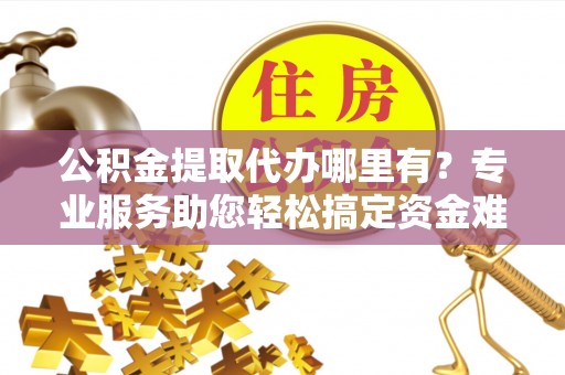 大通公积金提取代办哪里有？专业服务助您轻松搞定资金难题