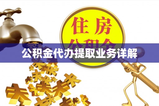 大通公积金代办提取业务详解