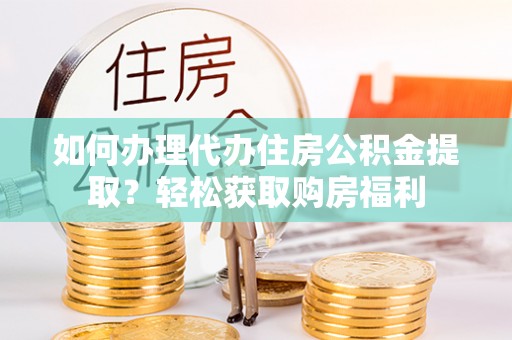 大通如何办理代办住房公积金提取？轻松获取购房福利