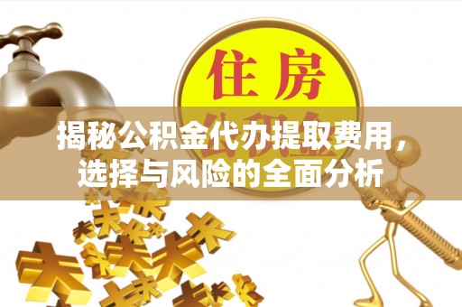 大通揭秘公积金代办提取费用，选择与风险的全面分析