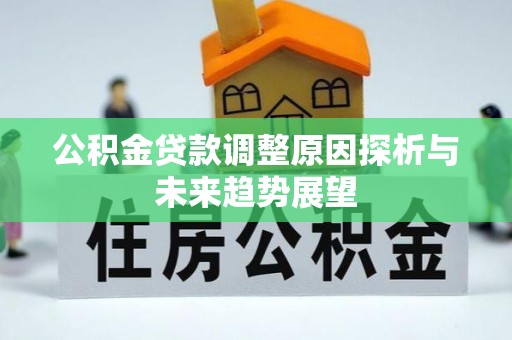 大通公积金贷款调整原因探析与未来趋势展望