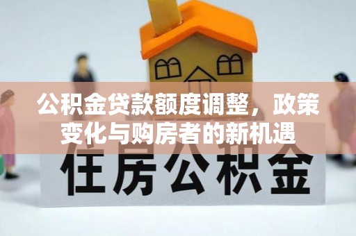 大通公积金贷款额度调整，政策变化与购房者的新机遇