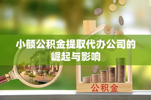 大通小额公积金提取代办公司的崛起与影响