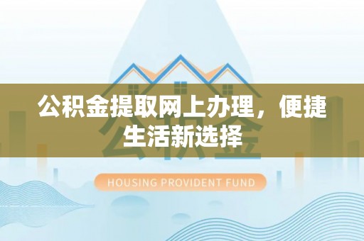 大通公积金提取网上办理，便捷生活新选择