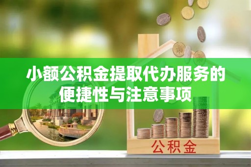大通小额公积金提取代办服务的便捷性与注意事项