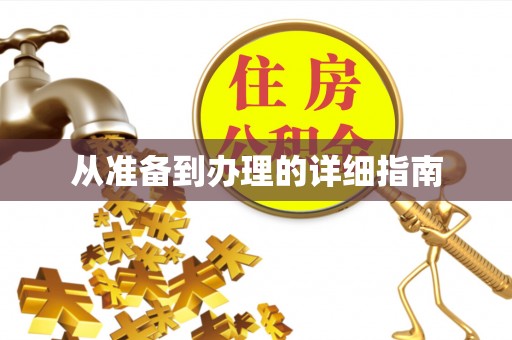 大通从准备到办理的详细指南