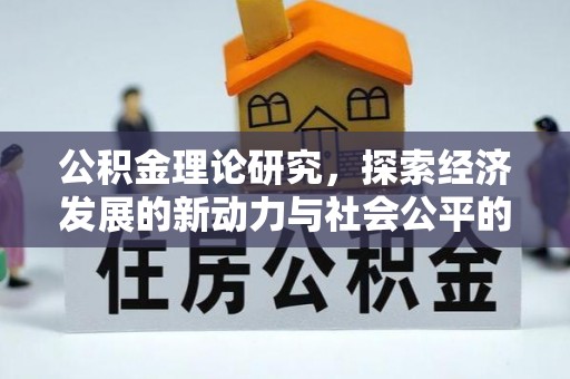 大通公积金理论研究，探索经济发展的新动力与社会公平的平衡点